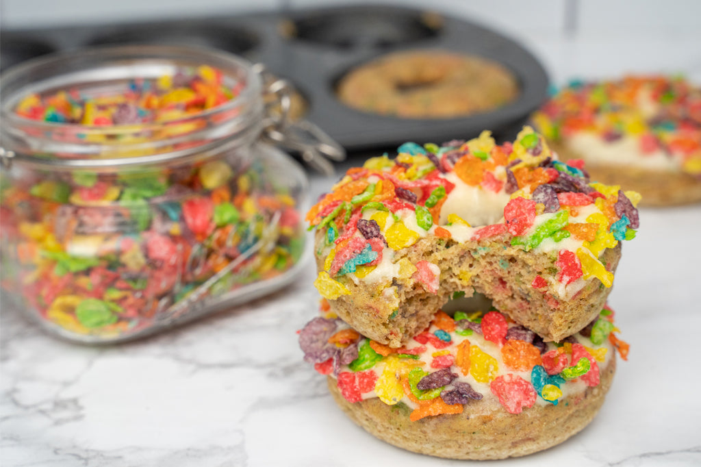 Fruity Cereal Protein Donuts