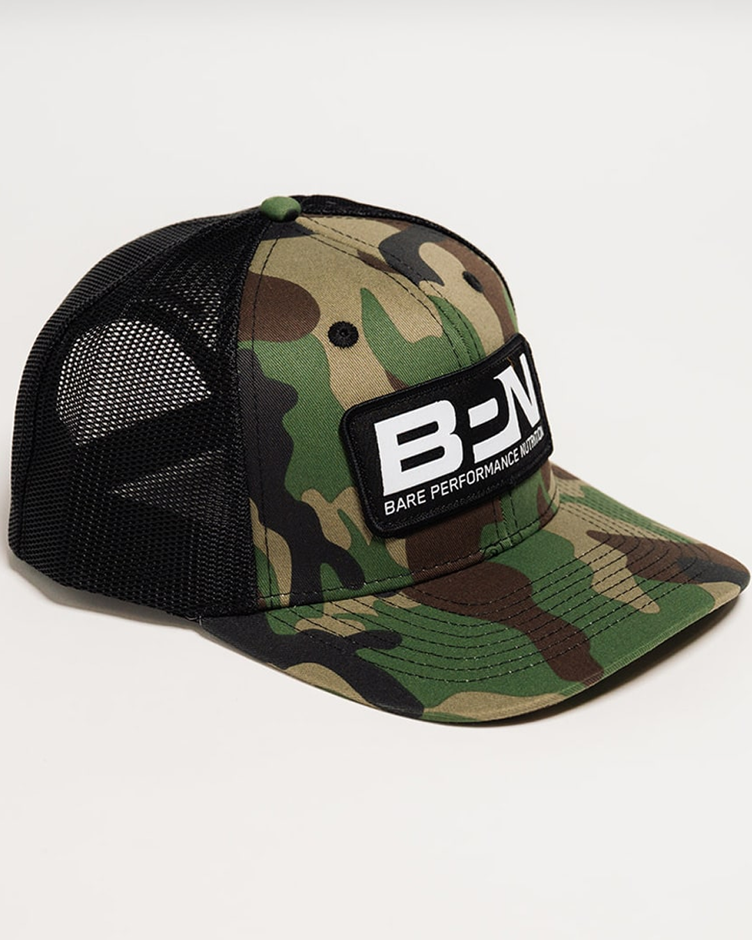 Snapback Hat / Black + Camo