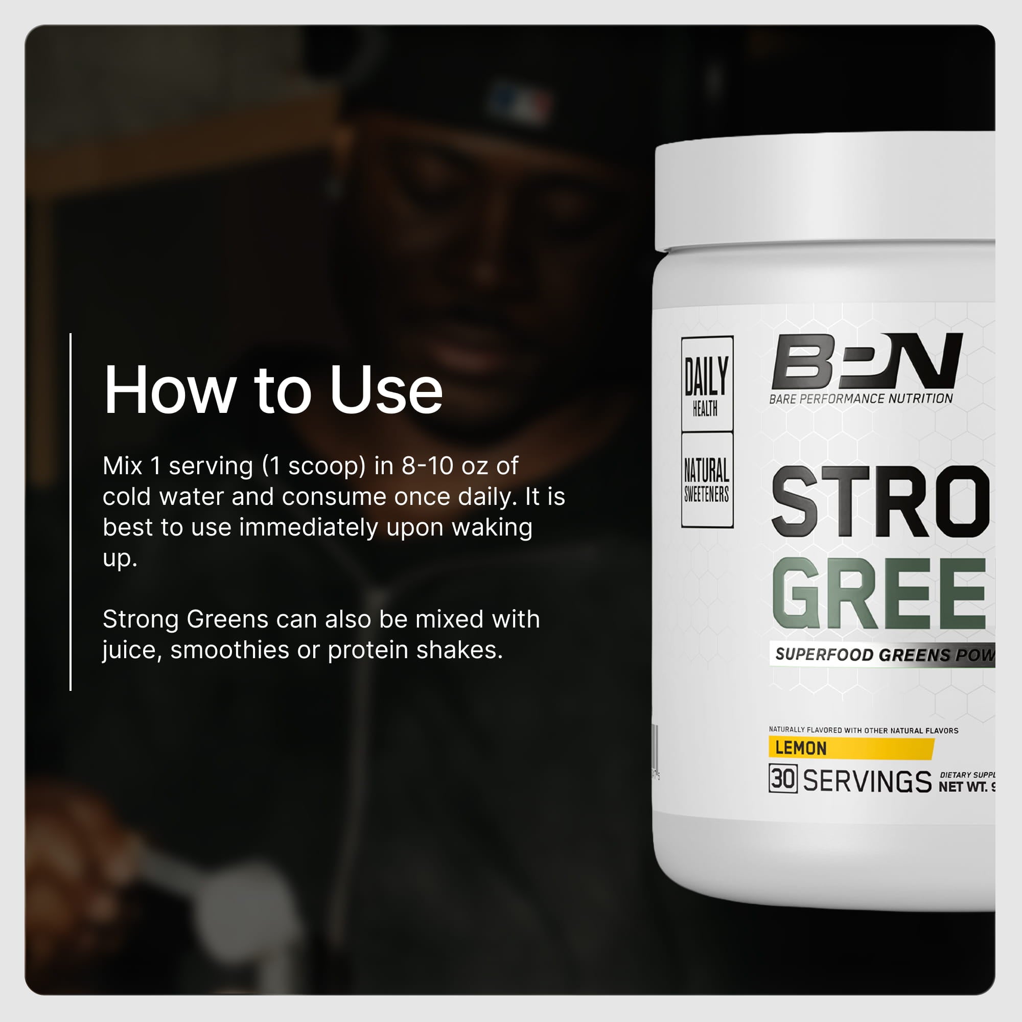 BAOGREEN FIBER プレーン味 500g Best Green Superfood Powder | Strong Greens | BPN – Bare